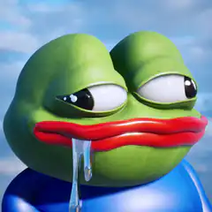 3D Pepe Frog Drooling