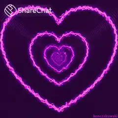 Purple neon heart tunnel