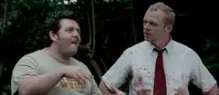 Nick Frost and Simon Pegg zombie scene