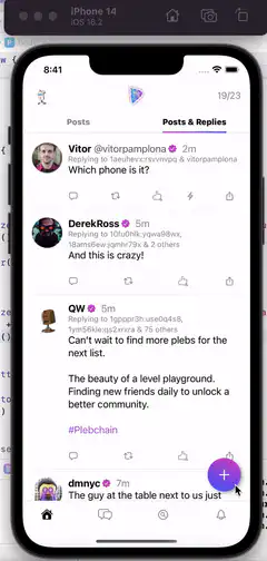 Nostr app post with image attachment