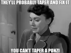 You Can't Taper a Ponzi