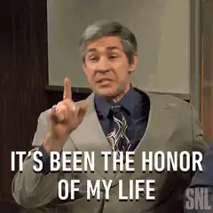It's Been The Honor Of My Life SNL