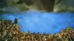The Red Sea parts