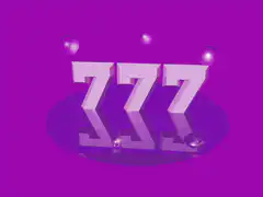 3D rotating number 777