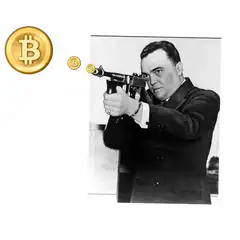 J. Edgar Hoover shooting Bitcoin