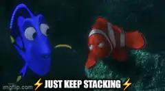 Dory and Nemo Just Keep Stacking