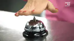 Hand ringing service bell