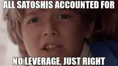 All Satoshis Accounted For No Leverage Just Right