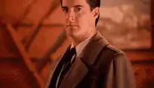 Agent Cooper gives a thumbs up