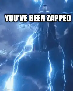 Thor lightning zaps plebs