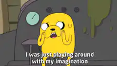 Jake playing with imagination