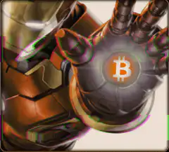 Iron Man Bitcoin Palm