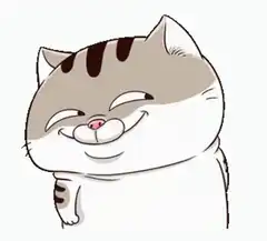 Smug cartoon cat