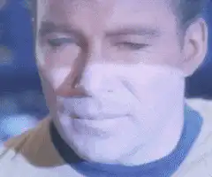 James T. Kirk, Spock, Uhura reactions