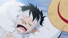 Luffy crying in bed