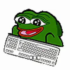 Pepe with keyboard