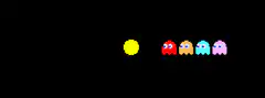 Pac-Man and Ghosts Pixel Art