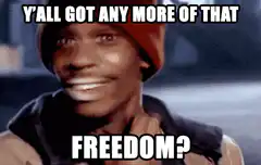 Y'all got any more of that freedom?