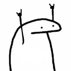 stick figure doing rock on