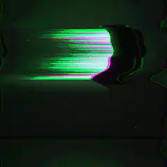 glitch art abstract shapes