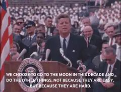 JFK moon speech quote