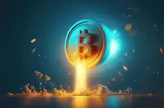Melting Bitcoin Coin