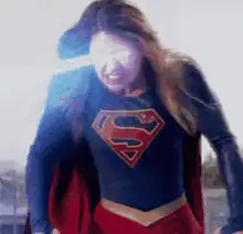 Supergirl laser eyes