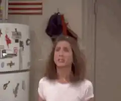 Rachel Green screaming and crying