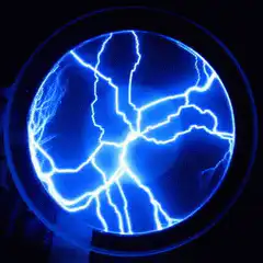 blue plasma ball lightning