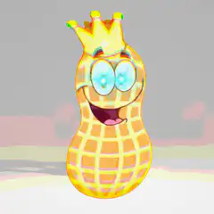 Happy Golden Waffle Peanut with Crown