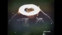 John Lennon surrounded by glowing ring
