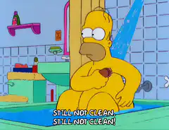 Homer Simpson Still Not Clean