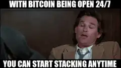 Gordon Gekko Bitcoin Stacking Anytime