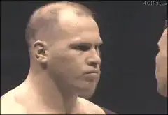 Boxer gets hit in the face during face-off