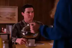 Twin Peaks coffee scene
