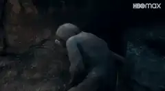 Gollum says Precious with glowing eyes