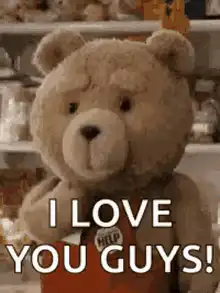 Ted Bear Says I Love You Guys