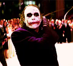 Joker pointing and scratching head