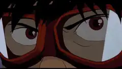 Characters riding bikes with fire trails