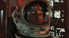 Astronaut looking confused