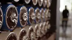 Close up of vintage beer taps