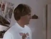 Dude looks at moose shirt