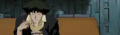 Spike Spiegel eating noodles