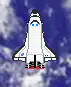 pixel art space shuttle