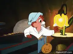 Thumper turns off lamp and goes to sleep