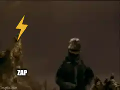 Godzilla gets zapped by lightning