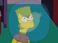 Bart Simpson with At Least You Tried cake