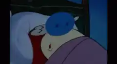 Stimpy sleeping and snoring