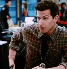 Andy Samberg making a disgusted face