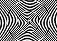 black and white hypnotic spiral
